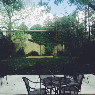outside
