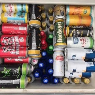 Always the very best selection of beers at Deer Run Golf Course, on the beverage carts and in the pub!