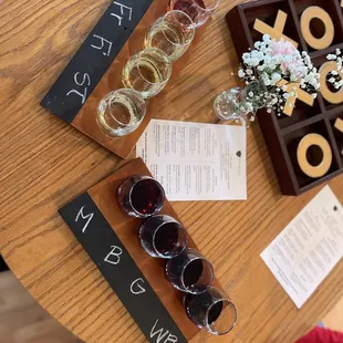 Our Wine Flights for $12 a pc - 4 - 2oz samples