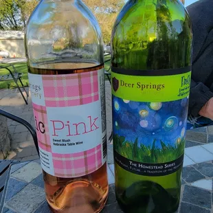 The two bottles of wine