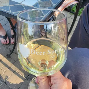 The white wine