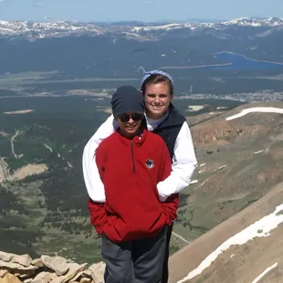 Amanda and Victor on summit of Mt Sherman 14036 ft.