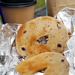 Blueberry Bagel Toasted