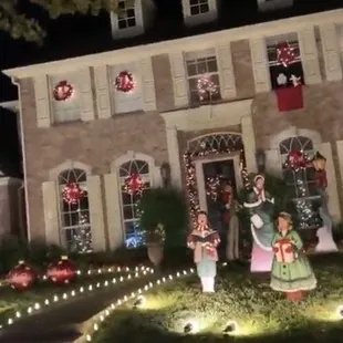 Deerfield Christmas Lights in Plano Texas