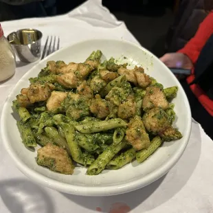 pesto chicken and pasta
