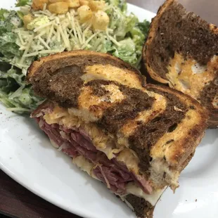 Rueben with Caesar Salad