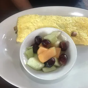 Southern omelet (toast now shown)