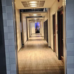 Hall to museum, rest rooms and other areas