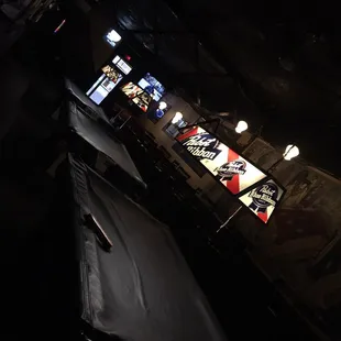 a view of the bar from above