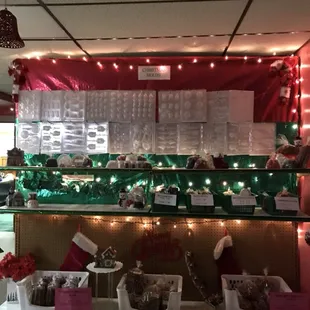 a christmas display