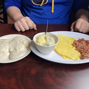 Corned Corn Beef Hash Breakfast Combo Special