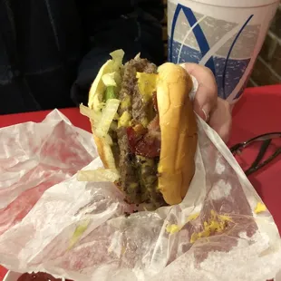 Dee 's Double Bacon Cheeseburger