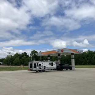 RV fueling area