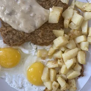 Steak and eggs