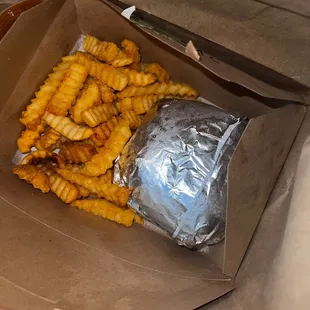 a bag of french fries