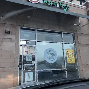 the front of the restaurant