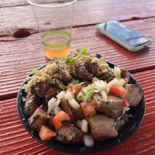 Combo bowl Islamd Steak &amp; Lechon