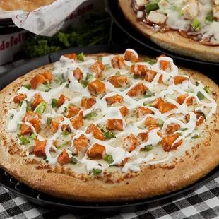 two pizzas