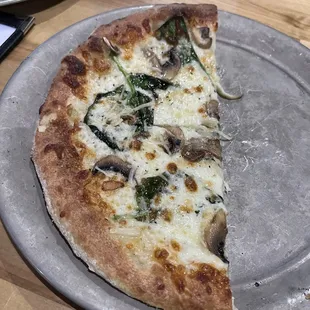 The mushroom, spinach &amp; truffle, yum