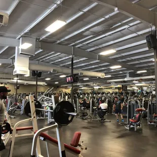Newly painted ceiling at Defined Fitness San Mateo. Just the first of many upgrades to this location!