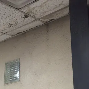 Roofs are always leaking and now appears to have mold growing in women&apos;s locker room.