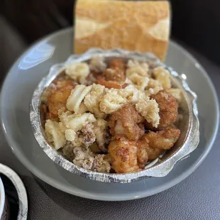 Fried shrimp and Calamari