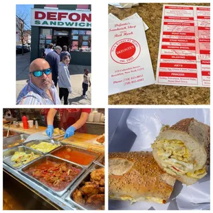 Back in my Neighborhood first bite to eat my favorite potato,peppers &amp; eggs