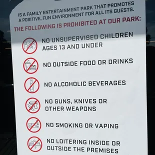 Prohibited items (November 2021)