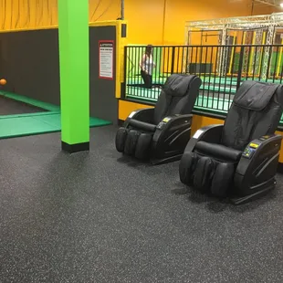 Massage chairs!