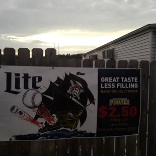 a sign for a restaurant