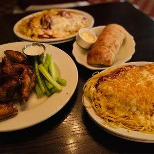 Chicken Wings Spaghetti Chicken Parmesan