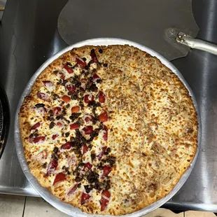 Half Chocolate strawberry half banana