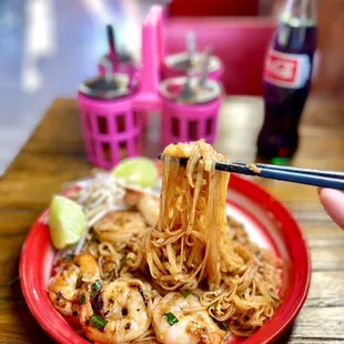 Everything is better with a coke....and OG Pad Thai.