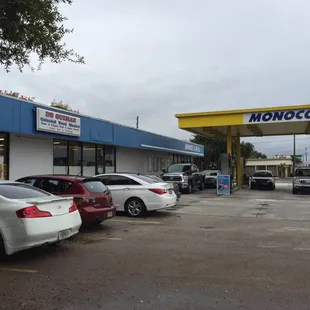 Located next to the Monoco Gas Station