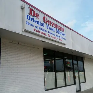 the front of the building