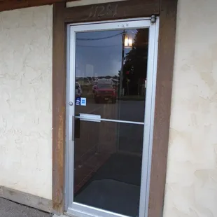 Front entry door.