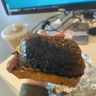 BBEC burnt bacon egg and cheese