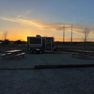 Her trailer at Flat Acres Farm