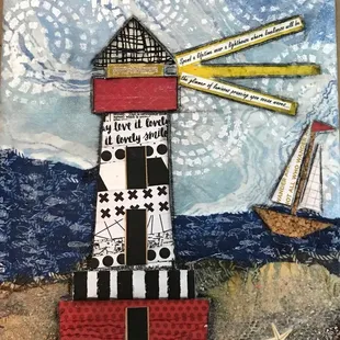 Lighthouse Mixed Media - shine!