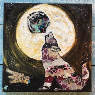 Howl at The Moon - Mixed Media Art Class