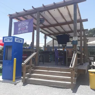 Atm and covered seating area