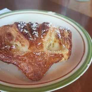 a heart shaped pastry