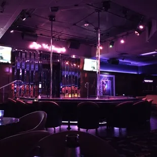 Main stage at deja Vu showgirls