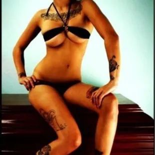 a woman with tattoos