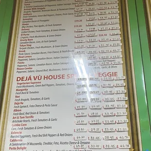 Menu as of visit on Oct. 28, 2024