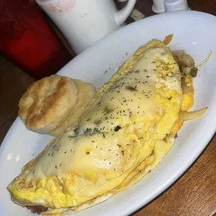 Cajun omelette