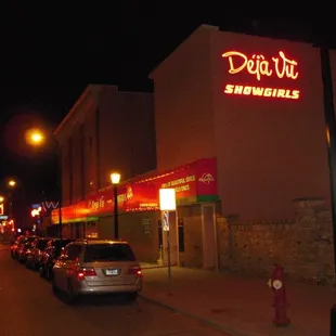 cars parked in front of the store