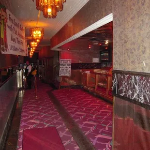 the lobby of a hotel