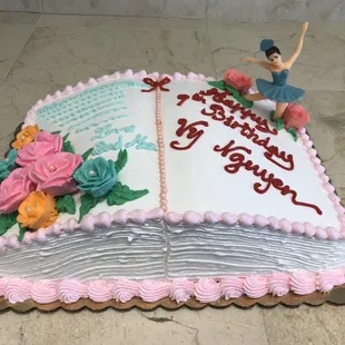 a birthday cake for a little girl