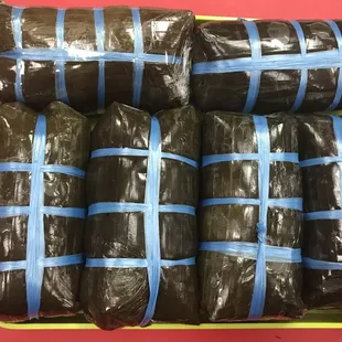 a tray of wrapped chocolates